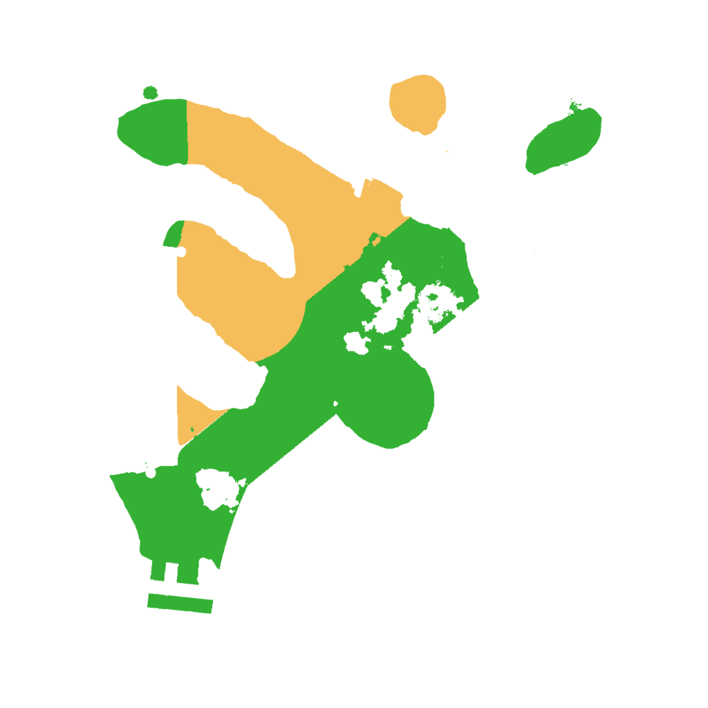 Biome Rust Map: Procedural Map, Size: 2000, Seed: 108772364