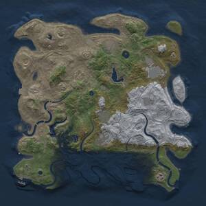 Thumbnail Rust Map: Procedural Map, Size: 4250, Seed: 774258450, 16 Monuments