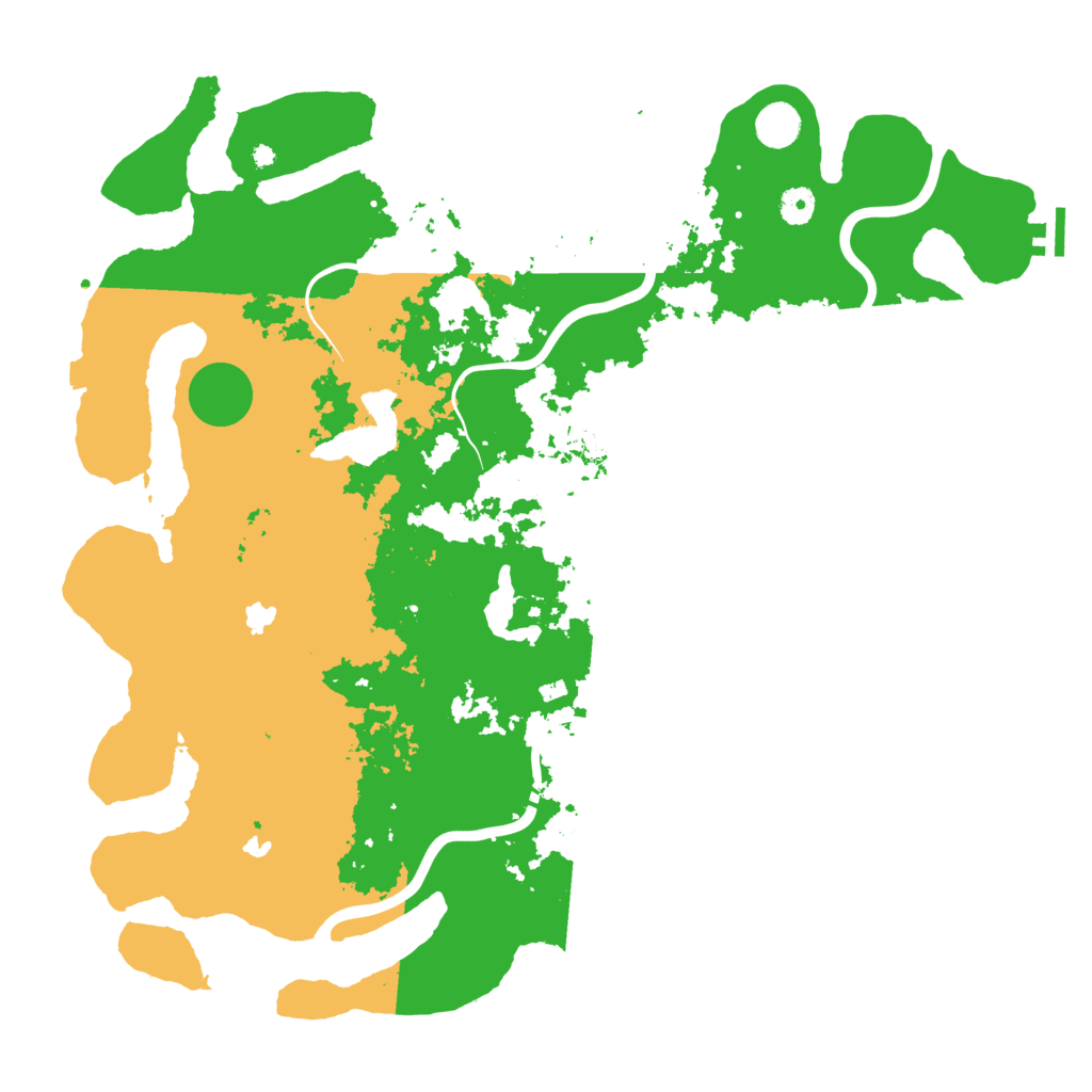 Biome Rust Map: Procedural Map, Size: 4500, Seed: 952092293