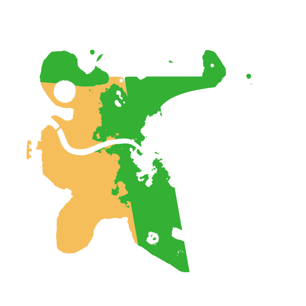 Biome Rust Map: Procedural Map, Size: 2500, Seed: 1879806064