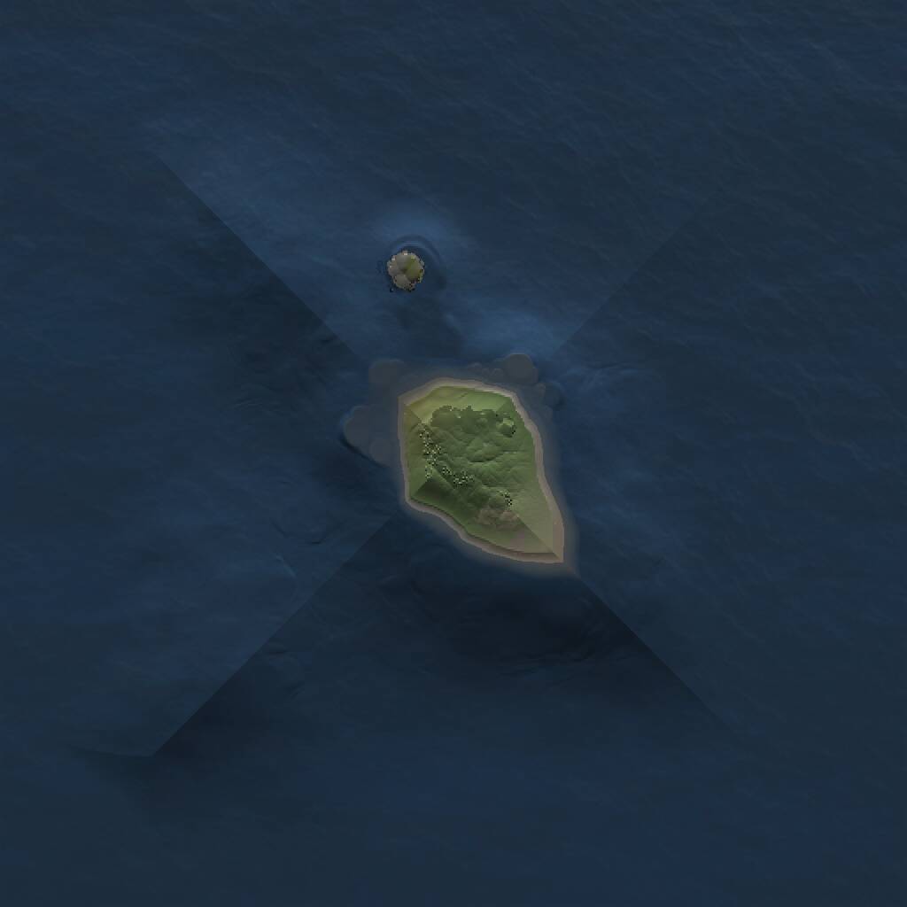 Rust Map: Procedural Map, Size: 1000, Seed: 498854870, 1 Monuments