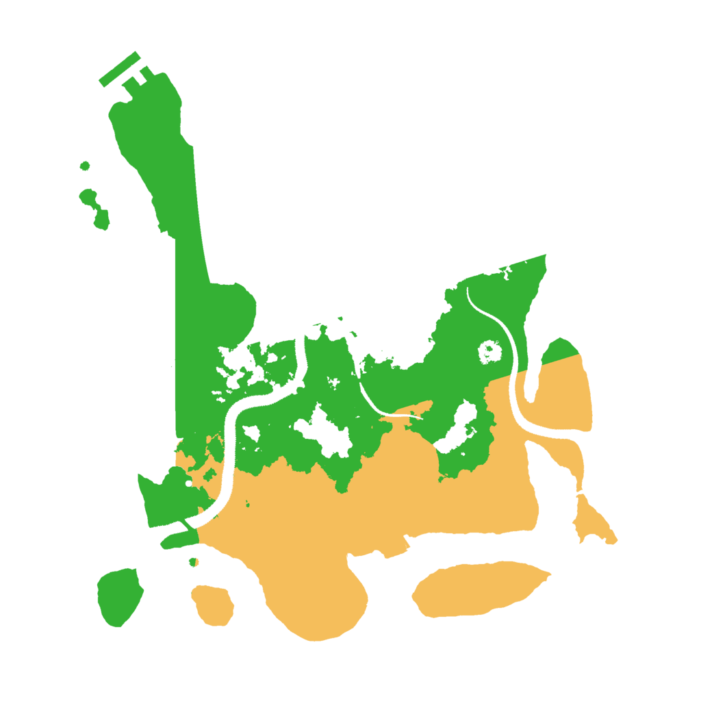 Biome Rust Map: Procedural Map, Size: 3000, Seed: 9349