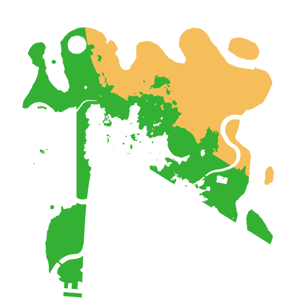 Biome Rust Map: Procedural Map, Size: 3000, Seed: 1256188149