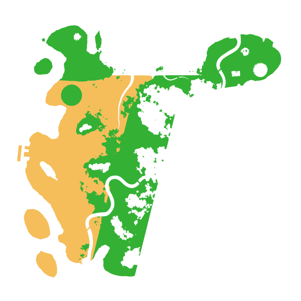 Biome Rust Map: Procedural Map, Size: 3800, Seed: 534525