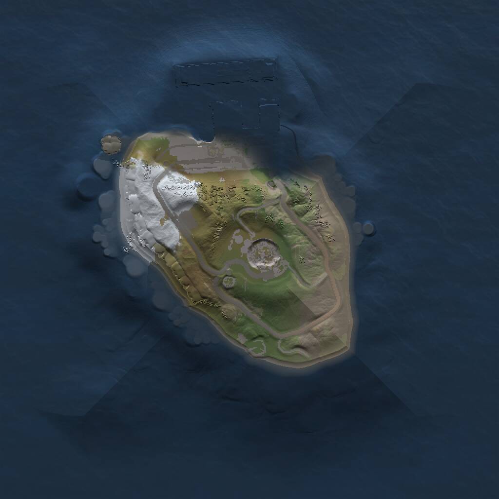 Rust Map: Procedural Map, Size: 1000, Seed: 1099836624, 3 Monuments