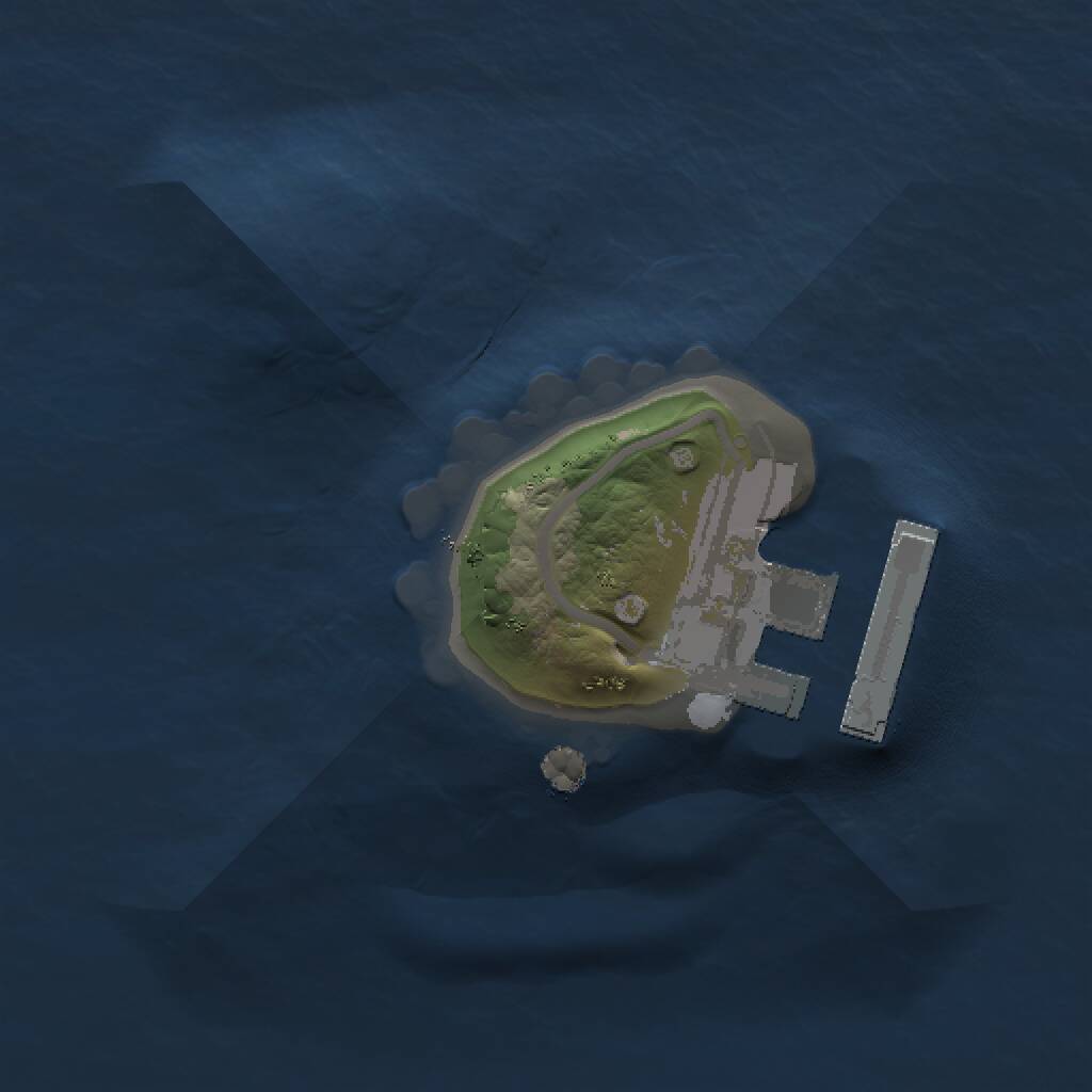 Rust Map: Procedural Map, Size: 1000, Seed: 1778924096, 2 Monuments