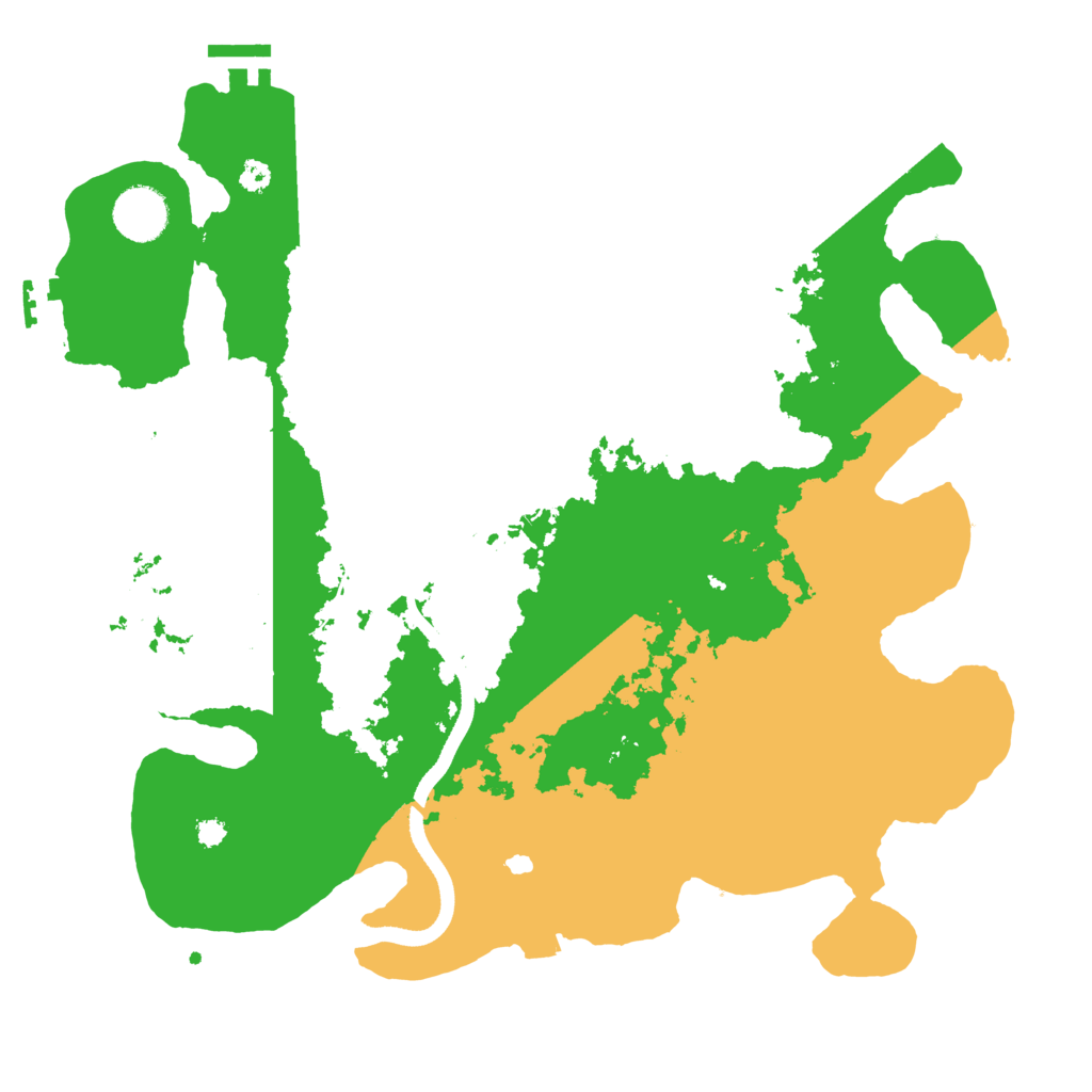 Biome Rust Map: Procedural Map, Size: 3500, Seed: 32679