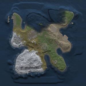 Thumbnail Rust Map: Procedural Map, Size: 2000, Seed: 288730030, 5 Monuments