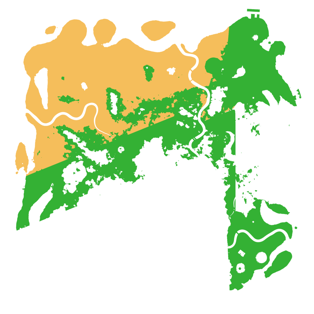 Biome Rust Map: Procedural Map, Size: 5000, Seed: 2887