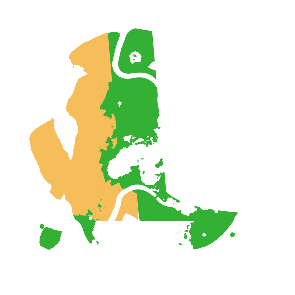 Biome Rust Map: Procedural Map, Size: 2500, Seed: 74298365