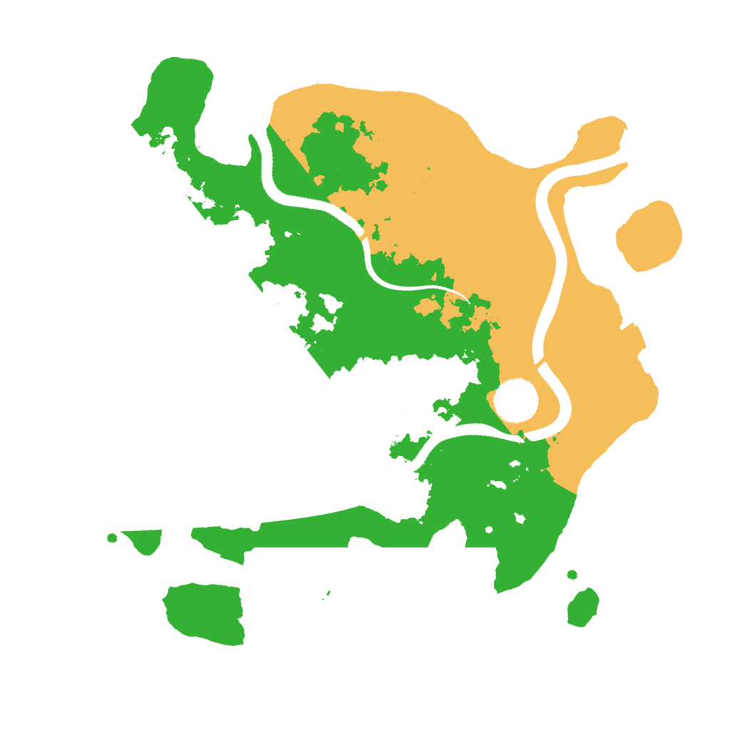 Biome Rust Map: Procedural Map, Size: 3000, Seed: 32051
