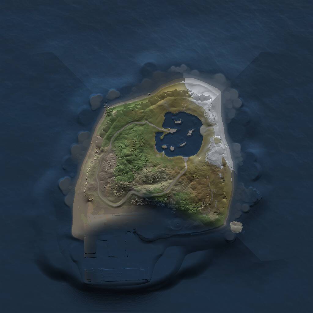 Rust Map: Procedural Map, Size: 1000, Seed: 416843707, 3 Monuments