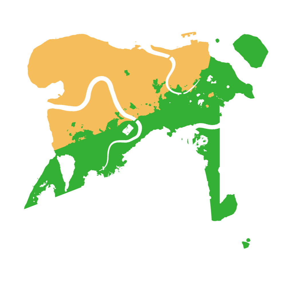 Biome Rust Map: Procedural Map, Size: 3000, Seed: 14049