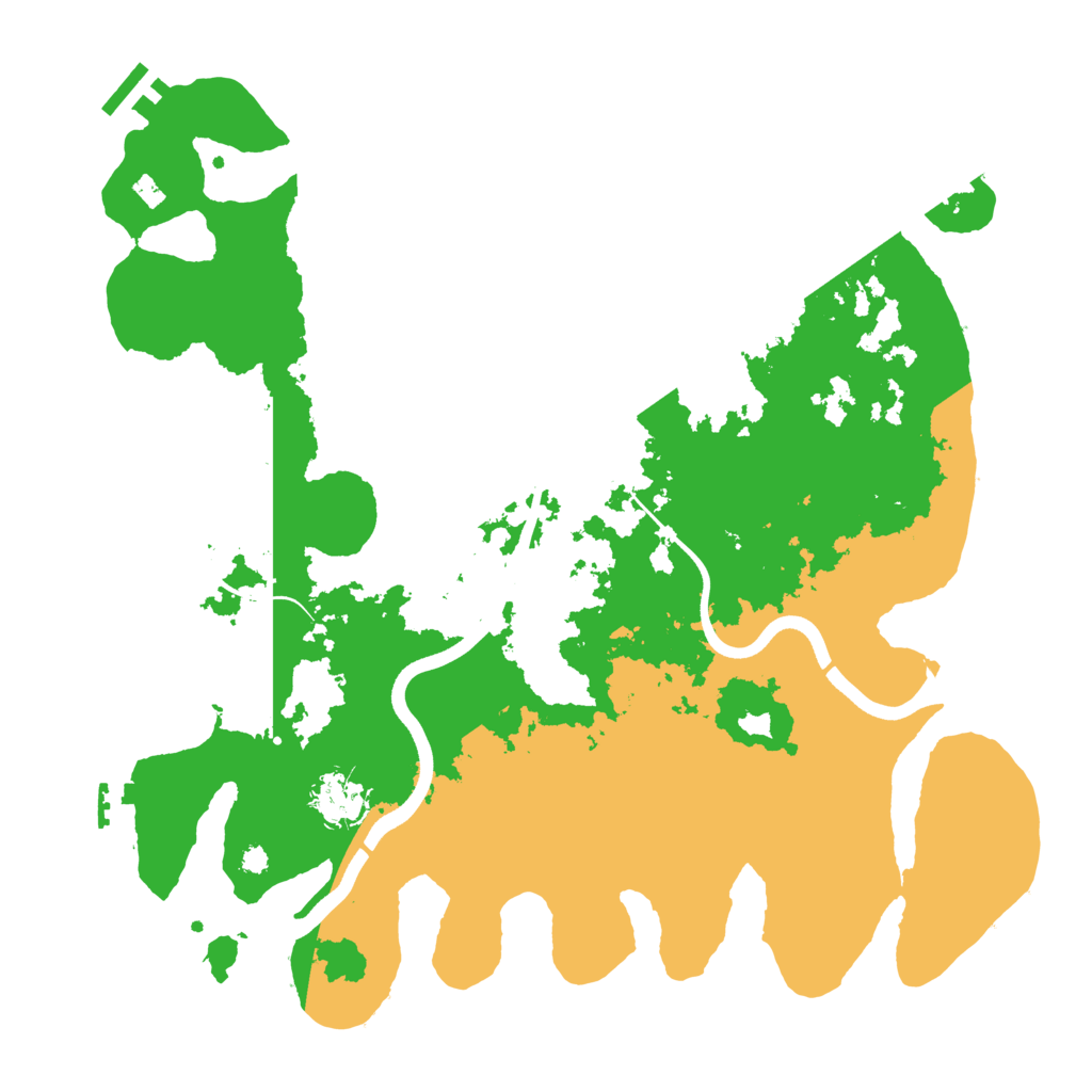 Biome Rust Map: Procedural Map, Size: 3650, Seed: 3249556