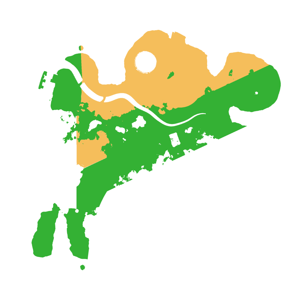 Biome Rust Map: Procedural Map, Size: 2500, Seed: 1423832022