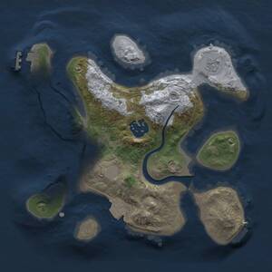 Thumbnail Rust Map: Procedural Map, Size: 2250, Seed: 151777527, 4 Monuments