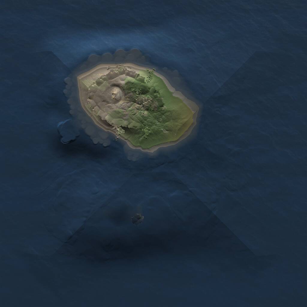 Rust Map: Procedural Map, Size: 1000, Seed: 761011389, 1 Monuments