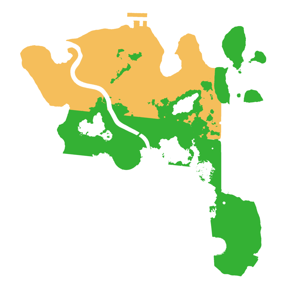 Biome Rust Map: Procedural Map, Size: 3000, Seed: 17355