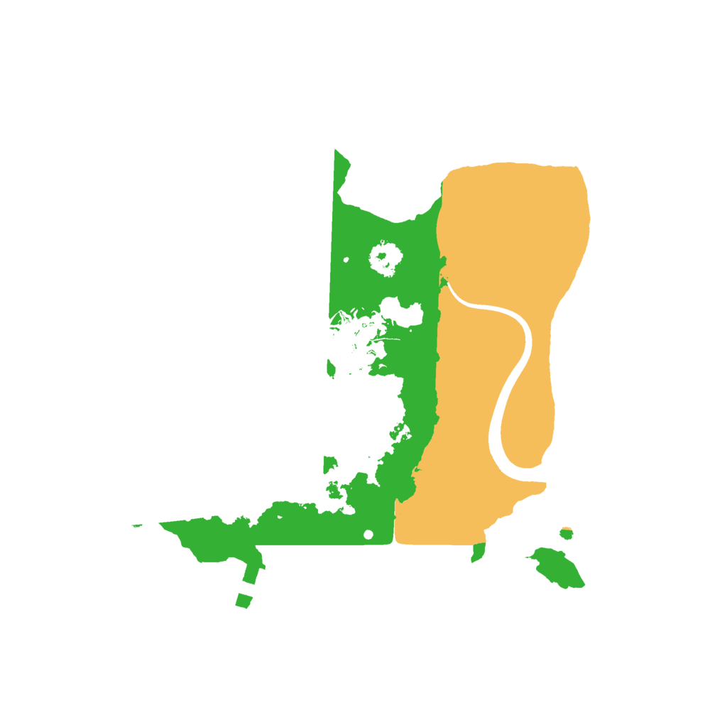 Biome Rust Map: Procedural Map, Size: 2250, Seed: 515151