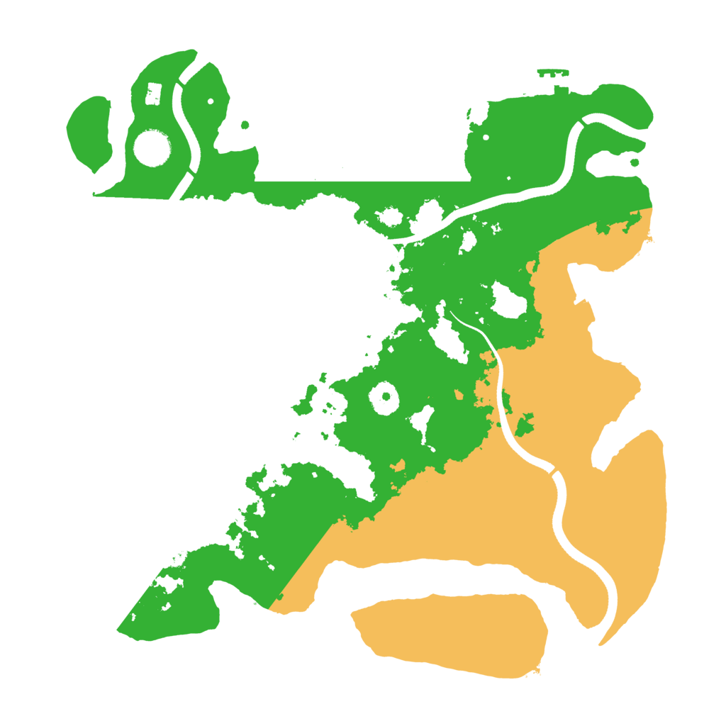 Biome Rust Map: Procedural Map, Size: 3500, Seed: 846152