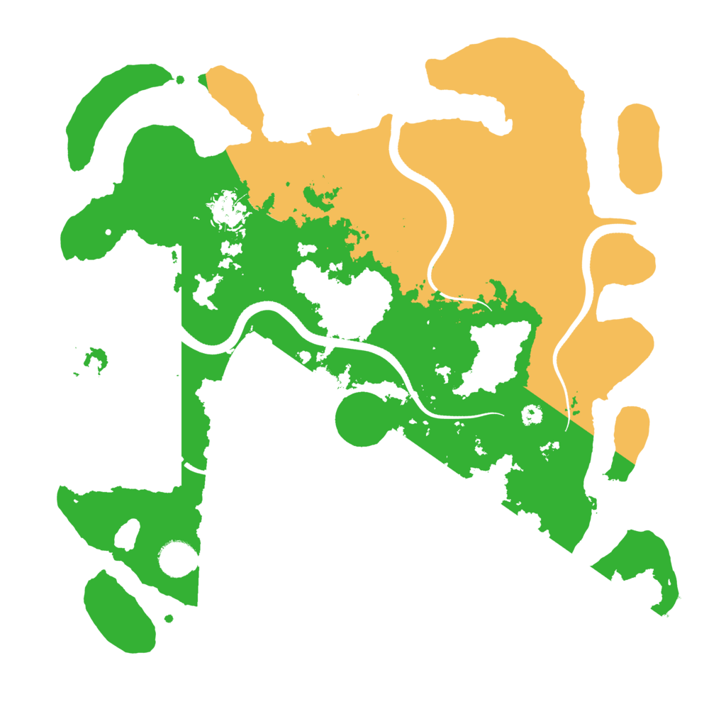 Biome Rust Map: Procedural Map, Size: 3500, Seed: 6345586