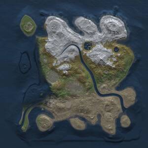 Thumbnail Rust Map: Procedural Map, Size: 2800, Seed: 2070723708, 8 Monuments