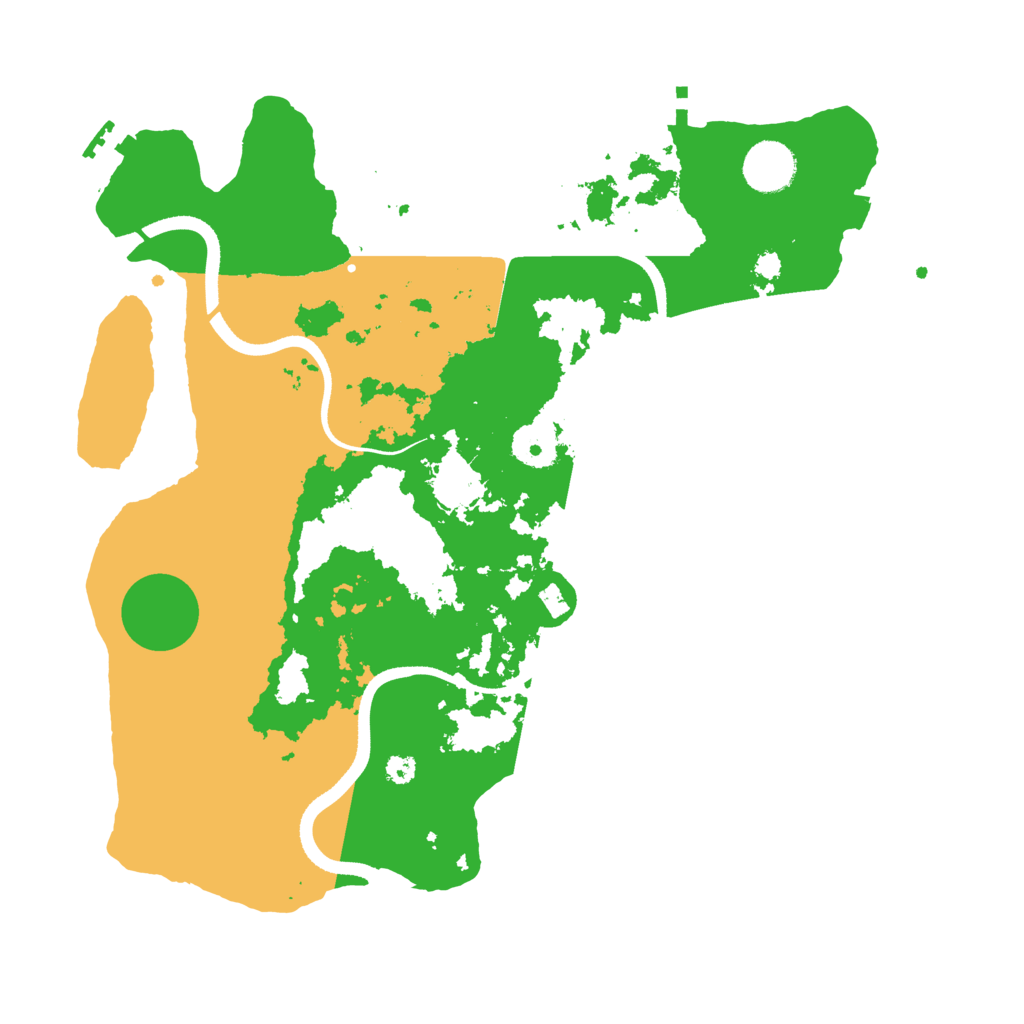 Biome Rust Map: Procedural Map, Size: 3500, Seed: 916442377