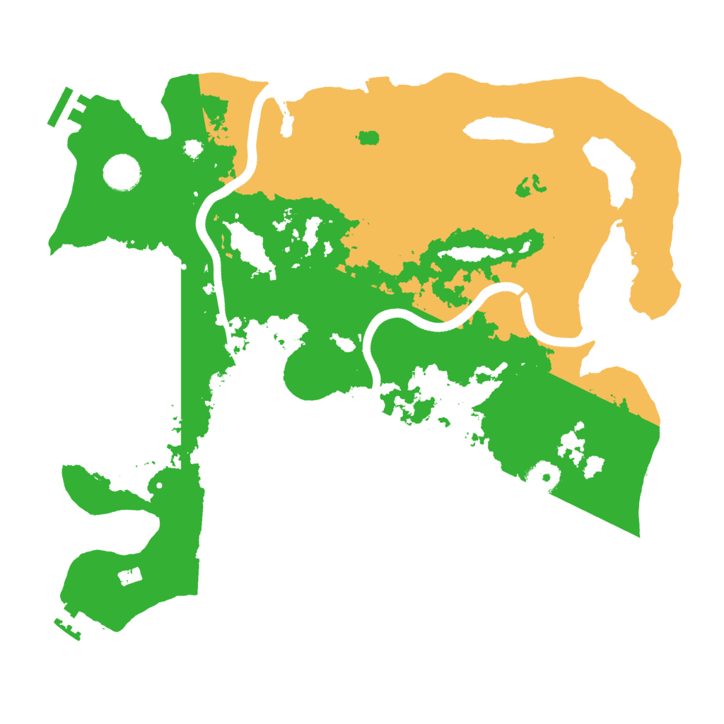 Biome Rust Map: Procedural Map, Size: 3500, Seed: 994404841