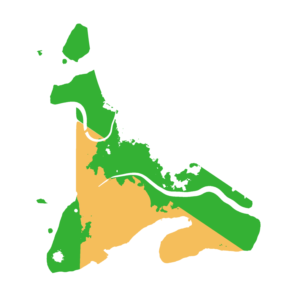 Biome Rust Map: Procedural Map, Size: 2500, Seed: 424521731