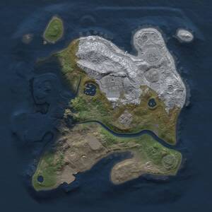 Thumbnail Rust Map: Procedural Map, Size: 2500, Seed: 424521731, 8 Monuments