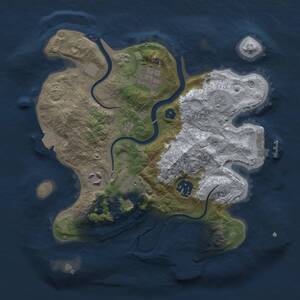 Thumbnail Rust Map: Procedural Map, Size: 2800, Seed: 993385, 10 Monuments