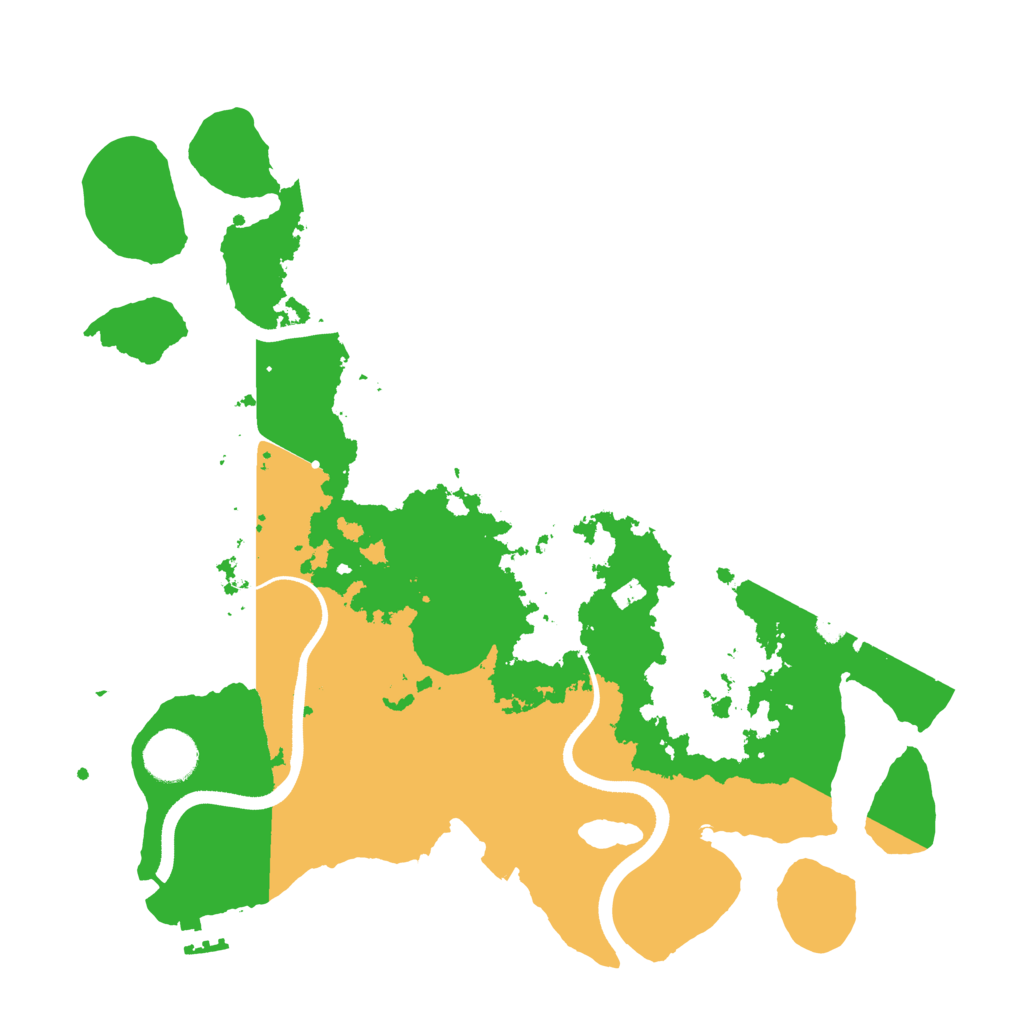 Biome Rust Map: Procedural Map, Size: 3500, Seed: 520230438