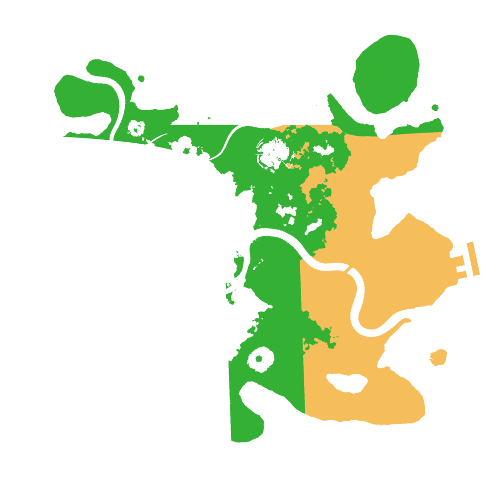 Biome Rust Map: Procedural Map, Size: 3000, Seed: 1990421477