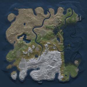 Thumbnail Rust Map: Procedural Map, Size: 4000, Seed: 813004598, 15 Monuments