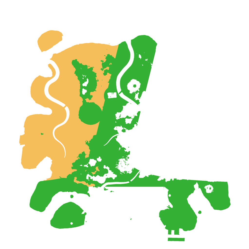 Biome Rust Map: Procedural Map, Size: 3000, Seed: 72874