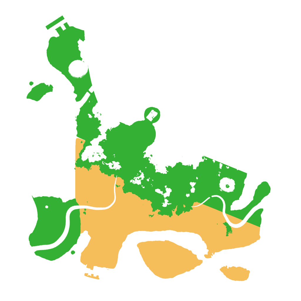 Biome Rust Map: Procedural Map, Size: 3000, Seed: 5000033