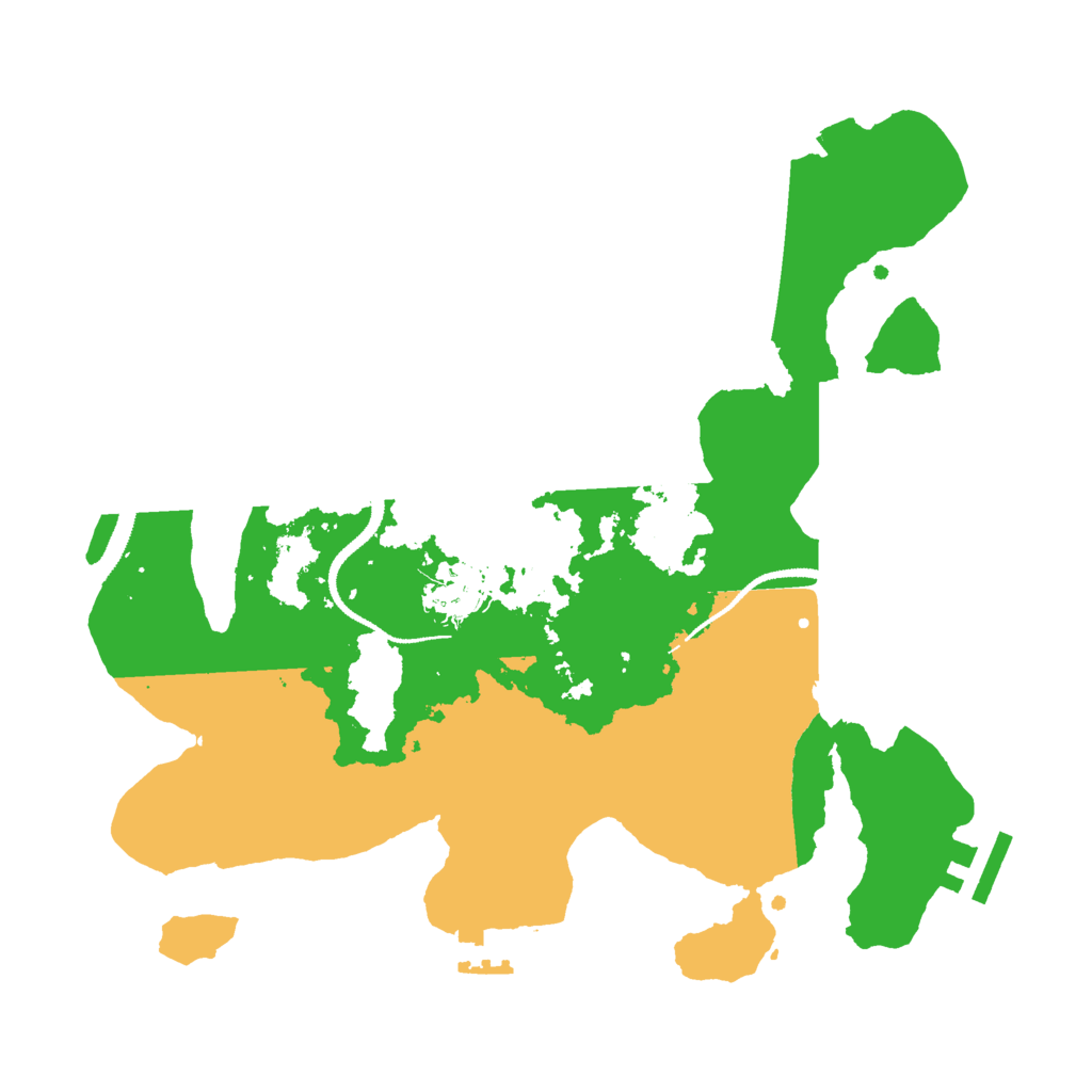 Biome Rust Map: Procedural Map, Size: 3000, Seed: 955598755