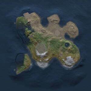 Thumbnail Rust Map: Procedural Map, Size: 2000, Seed: 725258781, 3 Monuments