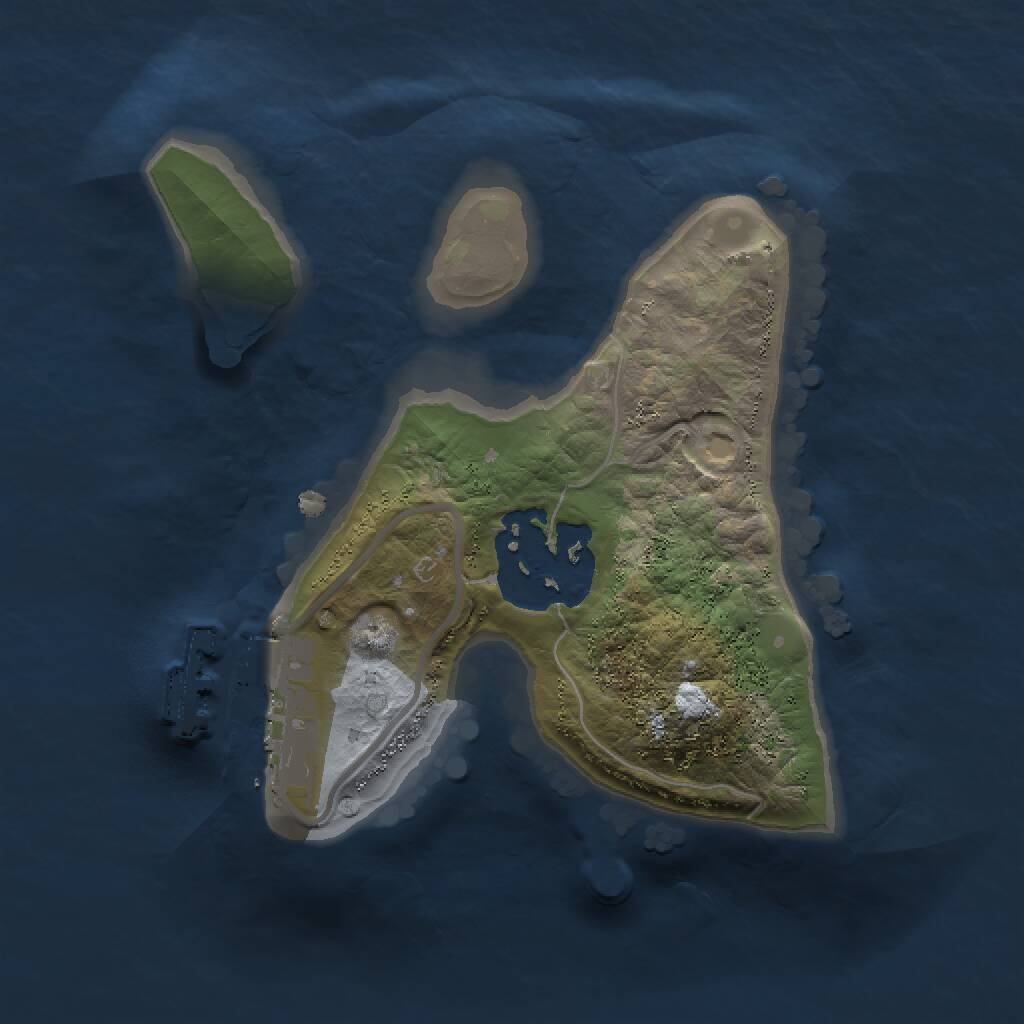 Rust Map: Procedural Map, Size: 1500, Seed: 49306923, 3 Monuments