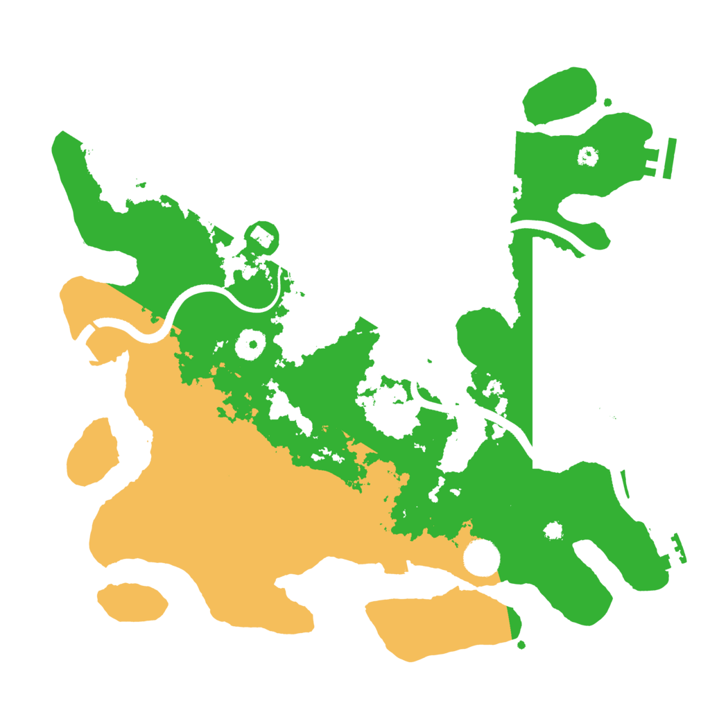 Biome Rust Map: Procedural Map, Size: 3500, Seed: 864412263