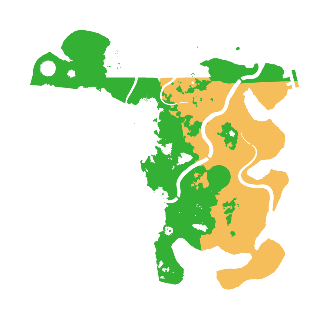 Biome Rust Map: Procedural Map, Size: 3500, Seed: 412943146