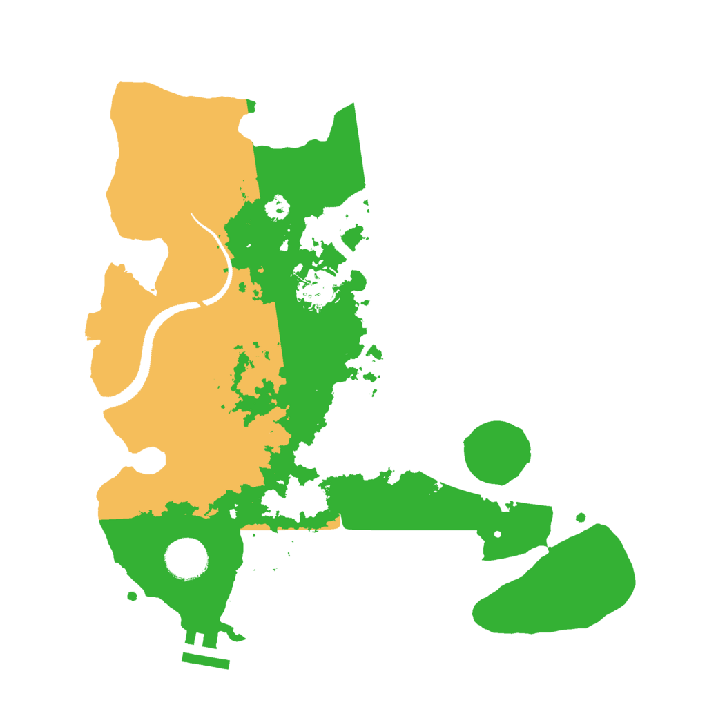 Biome Rust Map: Procedural Map, Size: 3000, Seed: 12441