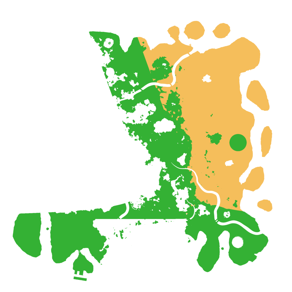 Biome Rust Map: Procedural Map, Size: 4500, Seed: 438270874