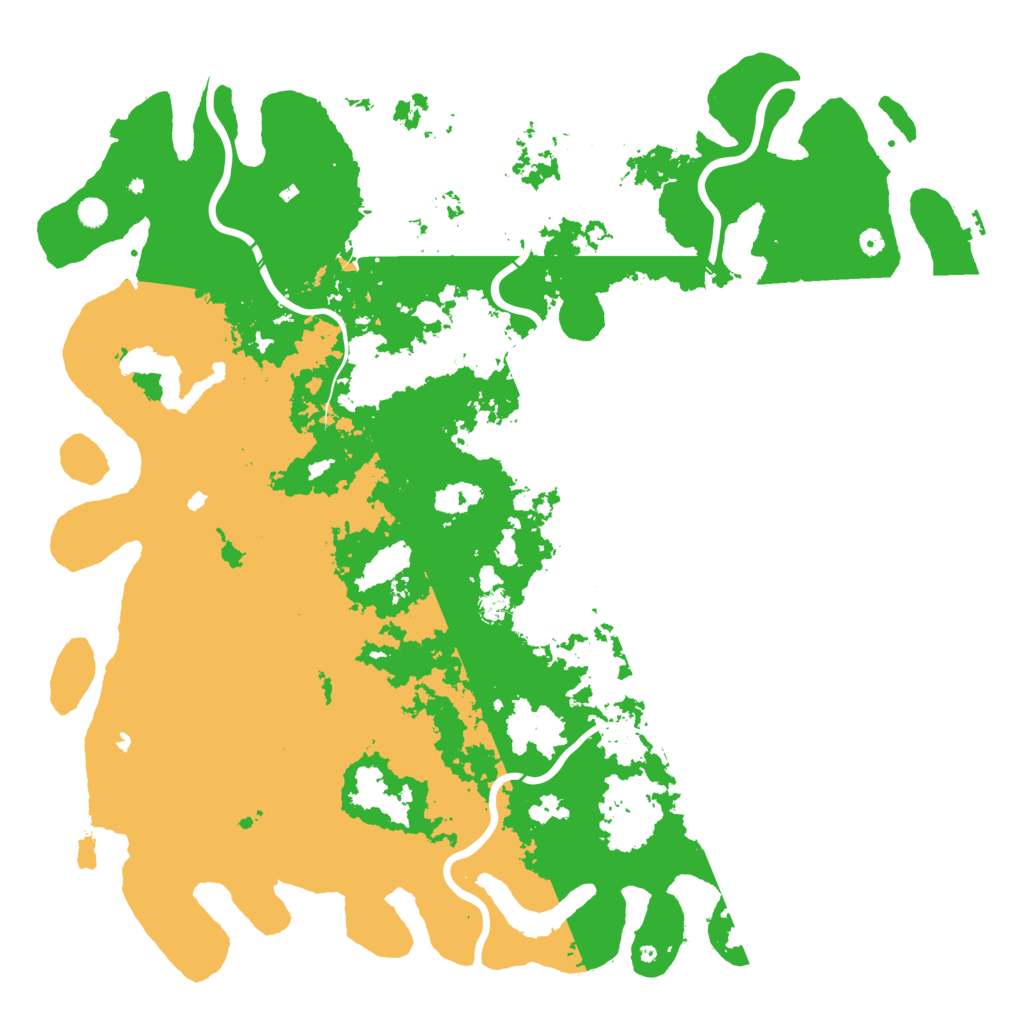Biome Rust Map: Procedural Map, Size: 6000, Seed: 32958334