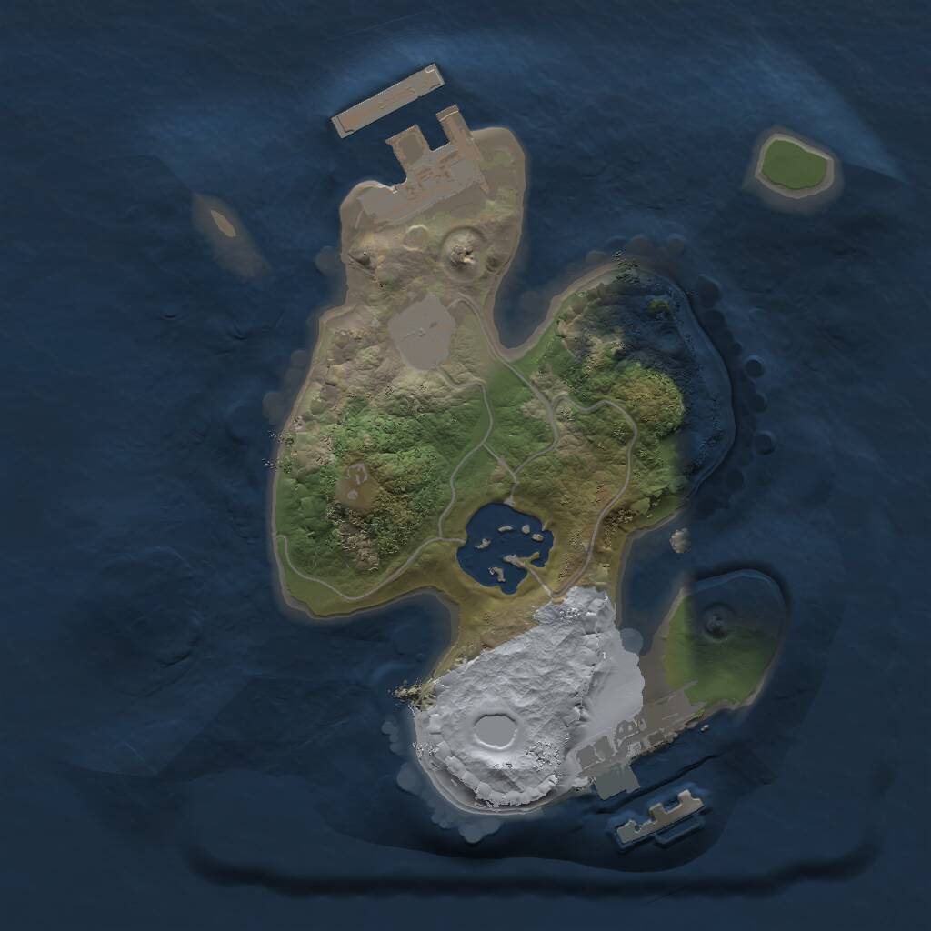 Rust Map: Procedural Map, Size: 1600, Seed: 1601590510, 4 Monuments