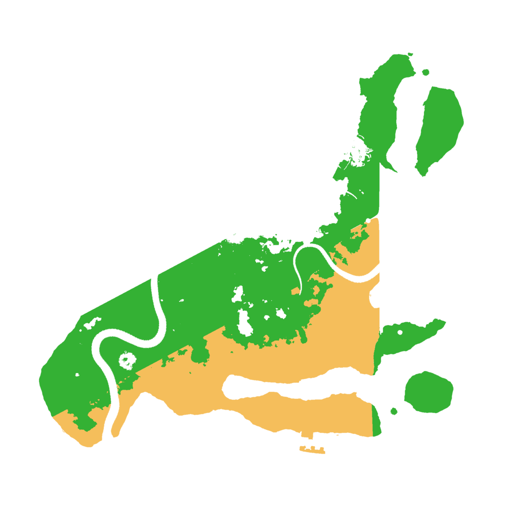 Biome Rust Map: Procedural Map, Size: 3000, Seed: 262227433