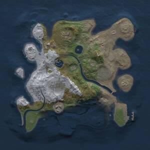 Thumbnail Rust Map: Procedural Map, Size: 2800, Seed: 607481038, 11 Monuments