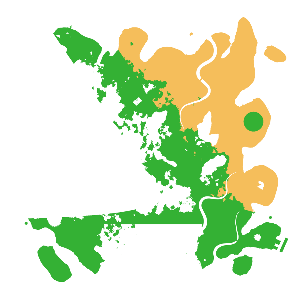 Biome Rust Map: Procedural Map, Size: 4000, Seed: 124151525