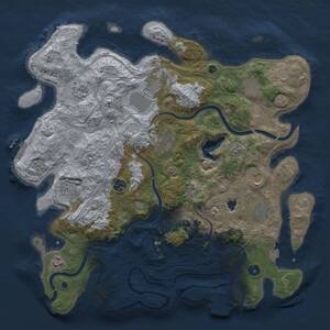 Thumbnail Rust Map: Procedural Map, Size: 4250, Seed: 1194957794, 16 Monuments
