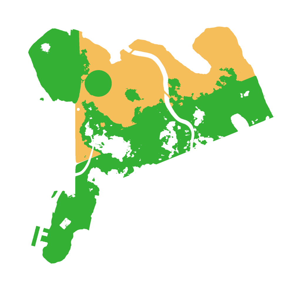 Biome Rust Map: Procedural Map, Size: 3000, Seed: 60987545